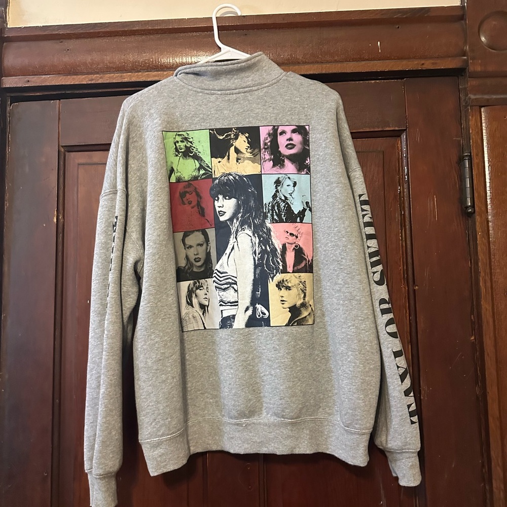 Eras Tour Grey Quarter Zip
